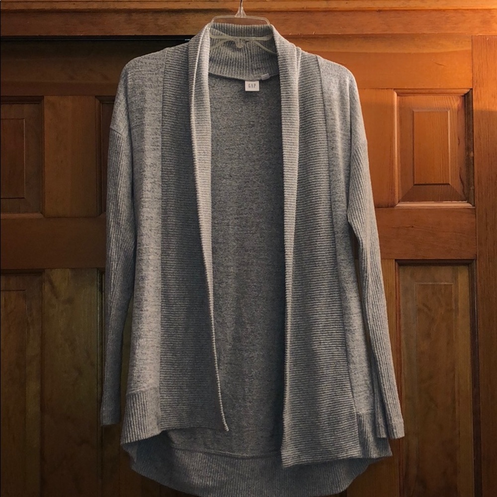 Gap Space Gray Shawl Cardigan XS